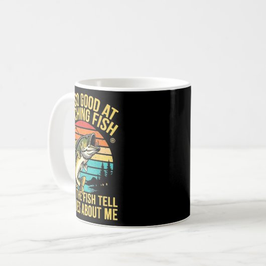 Funny B Fishing Quote Angler Snnerbait Lure Humor Kaffeetasse (Vorderseite Links)