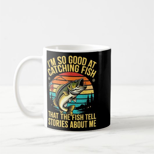 Funny B Fishing Quote Angler Snnerbait Lure Humor Kaffeetasse (Links)