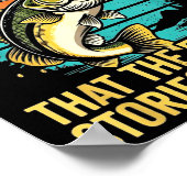 Funny B Fishing Quote Angler Snnerbait Lure Humor  Poster (Ecke)