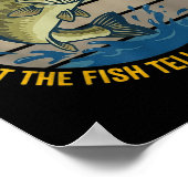 Funny B Fishing Quote Angler Snnerbait Lure Humor  Poster (Ecke)