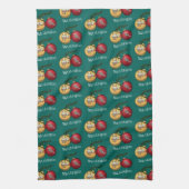 Funny Baa Humbug Sheep Christmas Cartoon Pattern Geschirrtuch (Vertikal)