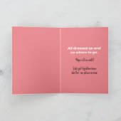 Funny Baboon alle geputzt oben - Unterkunft vor Or Karte (Innenseite)