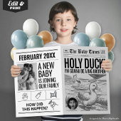 Funny Baby Ankündigung Heilige Duck Zeitung