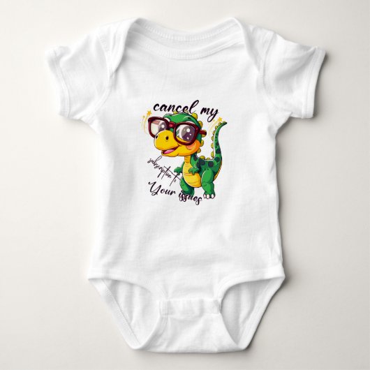 Funny Baby Bodysuit - "Abbrechen meines Abonnement Baby Strampler (Vorderseite)