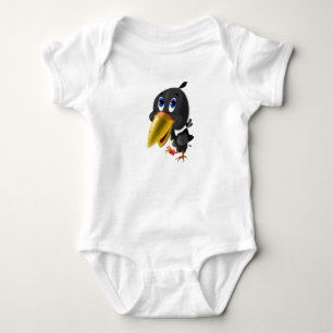 Funny Baby Bodysuit Bird mit Herzgeschenk Strampler