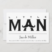 Funny Baby Boy Individuelle Name Geburtskarte Ankündigung (Vorderseite)