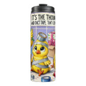 Funny Baby Chicks Duct Tape Geschenke Thermosbecher (Vorderseite)