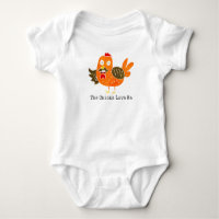 Funny Baby Closing Farm Animal Rooster w/Mustache