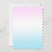 Funny baby Dinosaurier Scooter Toy Birthday DIY Na Einladung (Rückseite)