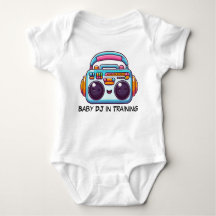 Funny Baby DJ im Training Bodysuit