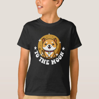 Funny Baby Doge Coin zum Mond T-Shirt