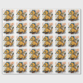 Funny Baby Dragon Baby Geschenkwrap Geschenkpapier (Flach)