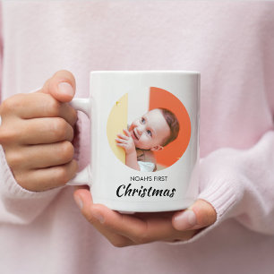 Funny Baby First Christmas Personalisiert Baby Fot Kaffeetasse