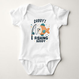 Funny Baby Fish | Daddy's Fishing Buddy Baby Baby Strampler