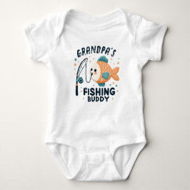 Funny Baby Fish | Großvaters Buddy-Baby Baby Strampler