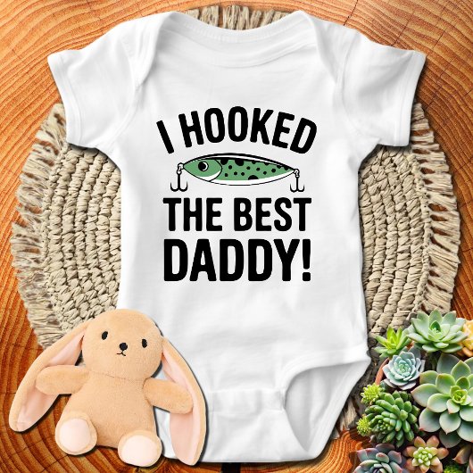 Funny Baby Fishing Ich habe den besten Daddy gehab Baby Strampler
