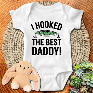 Funny Baby Fishing Ich habe den besten Daddy gehab Strampler