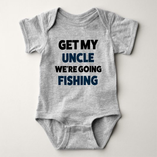 Funny Baby Fishing Jersey Bodysuit Shirt (Vorderseite)