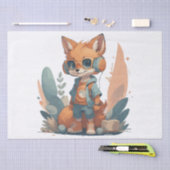 Funny Baby Fuchs Kopfhörer Seidenpapier (Handwerk)