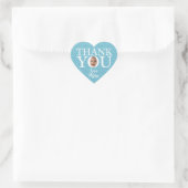 Funny Baby Gesicht blau Danke Sticker (Tasche)