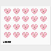 Funny Baby Gesicht danke Sticker (Blatt)