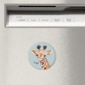 Funny Baby Giraffe Personalisiert Magnet (In Situ (Geschirrspüler))