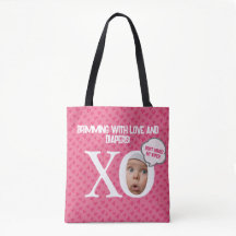 Funny Baby Girl Foto Tote Bag: Maßgeschneiderte Ta