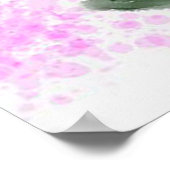 Funny Baby Guinea Pig mit Blume Geschenkliebhaber Poster (Ecke)