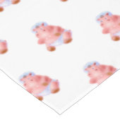 Funny Baby Hippo Tablecloth Tischdecke (Schrägansicht)