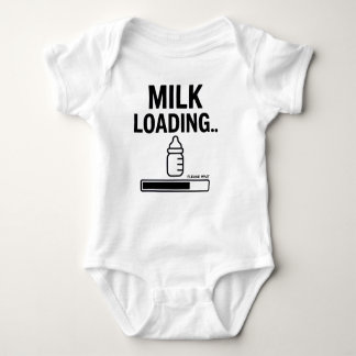 Funny Baby insgesamt - "Milk Loading.. Bitte warte Baby Strampler