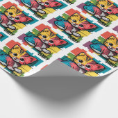 Funny Baby Kitty Cat Baby Geschenkwrap Geschenkpapier (Ecke)