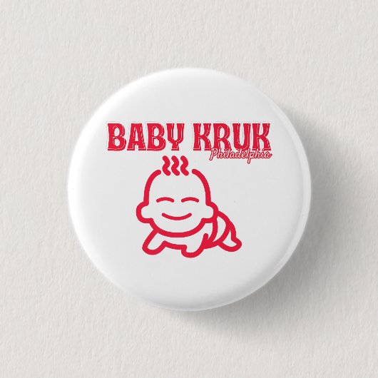 Funny Baby Kruk Philadelphia Premium Button (Vorderseite)