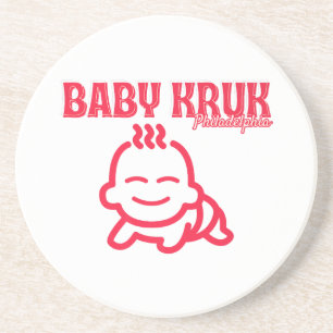 Funny Baby Kruk Philadelphia Premium Getränkeuntersetzer