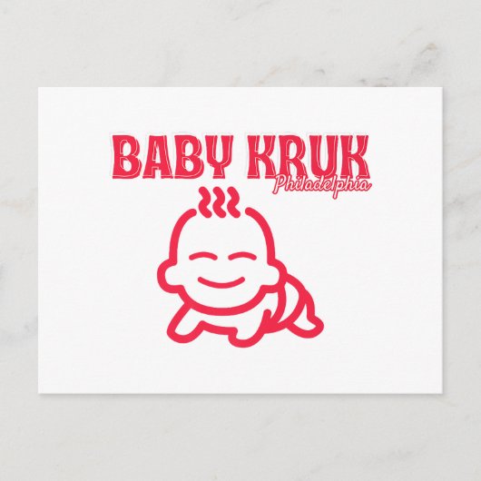 Funny Baby Kruk Philadelphia Premium Postkarte (Vorderseite)