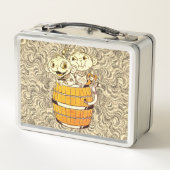 Funny Baby Monkeys Metall Brotdose (Rückseite)