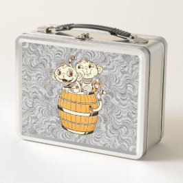 Funny Baby Monkeys Metall Brotdose