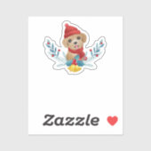 Funny Baby Poodle Dog Weihnachtsgeschenk Aufkleber (Blatt)