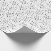 Funny BABY SEIN GEDECKTER AUSSERHALB Silber Glitze Geschenkpapier (Ecke)