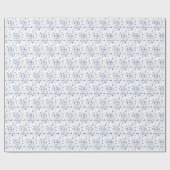 Funny BABY SEINE COVID OUTSIDE Typografie Blau Geschenkpapier (Flach)