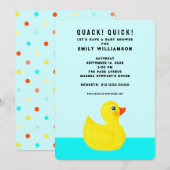Funny Baby Shower Einladung (Vorne/Hinten)