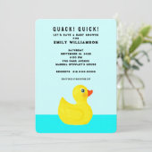 Funny Baby Shower Einladung (Stehend Vorderseite)