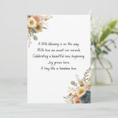 Funny Baby Shower Party Invitation Template Einladung (Stehend Vorderseite)