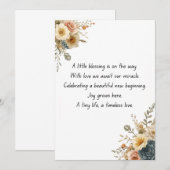 Funny Baby Shower Party Invitation Template Einladung (Vorne/Hinten)