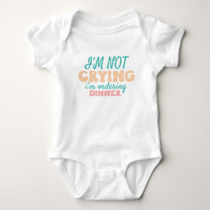 Funny Baby Sprichwort Dinner Bestellung Strampler