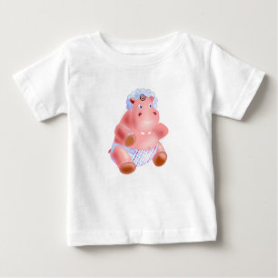 Funny Baby T - Shirt mit Happy Baby Hippo
