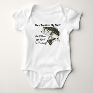 Funny Baby Vater Bass Fishing Sports Hobby Strampler