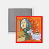 Funny Bach Composer Magnet (Vorderseite/Rückseite)