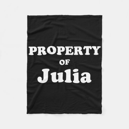 Funny Bachelor Geschenke für Grundbesitz von Julia Fleecedecke (Vorderseite)