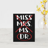 Funny Bachelor Master Doktorat Dr. Phd Karte (Gelbe Blume)