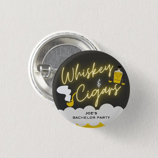 Funny Bachelor Party Button (Vorne & Hinten)